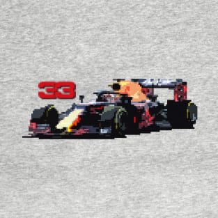 Max Verstappen 33 8 Bit Car T-Shirt